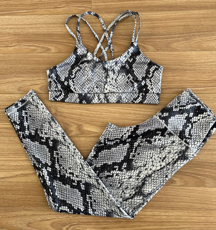 Leggings Grey Snake